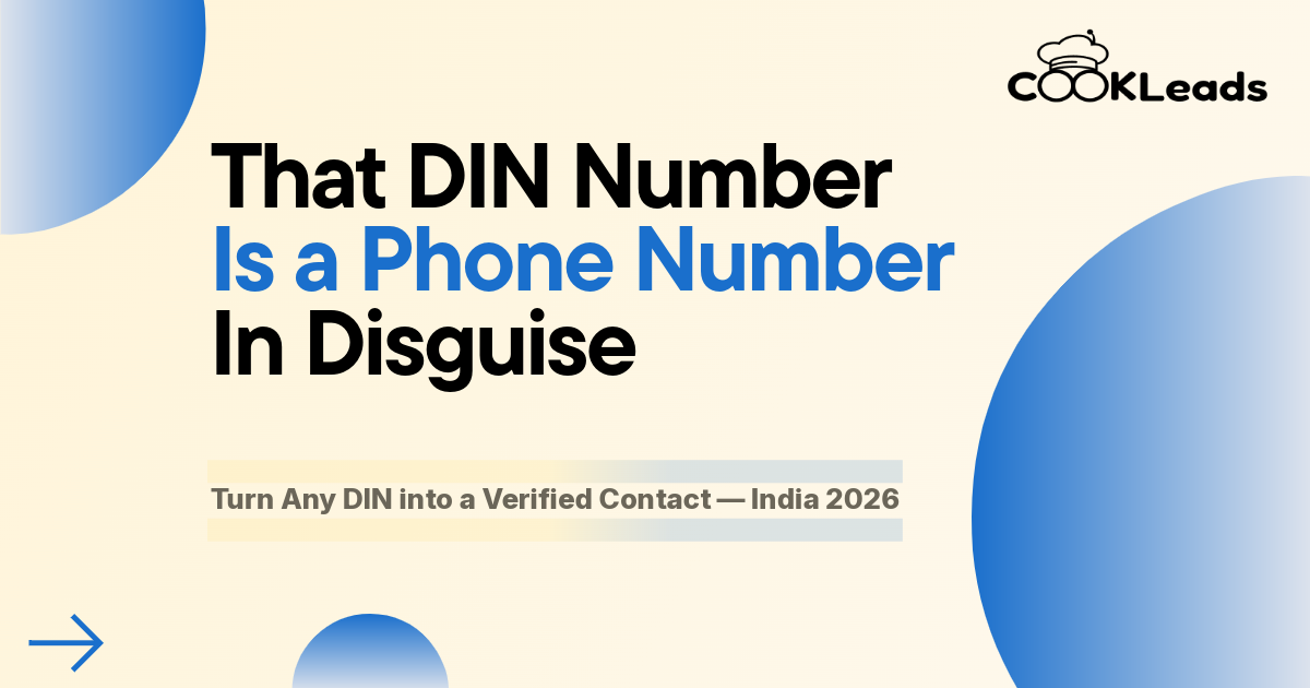 How to Find a Director's Phone Number and Email from a DIN Number — India 2026