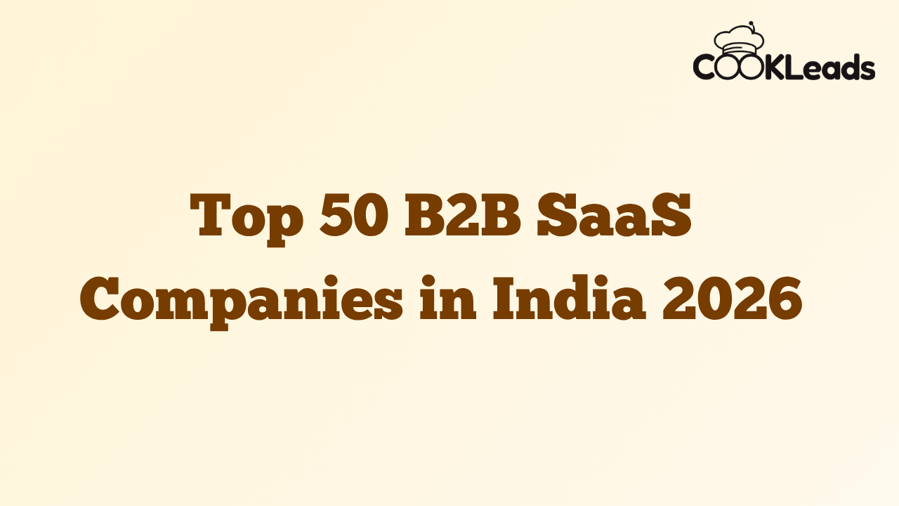 Top B2B SaaS Companies in India 2026