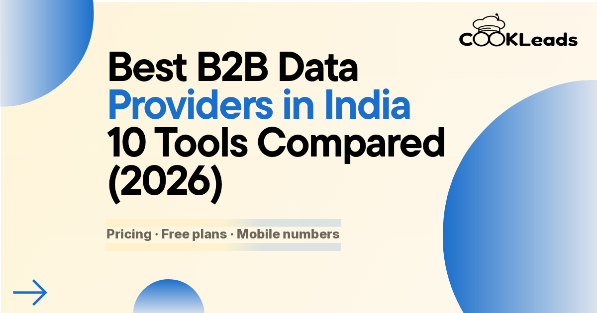 Best B2B Data Providers in India (2026): 10 Tools Compared